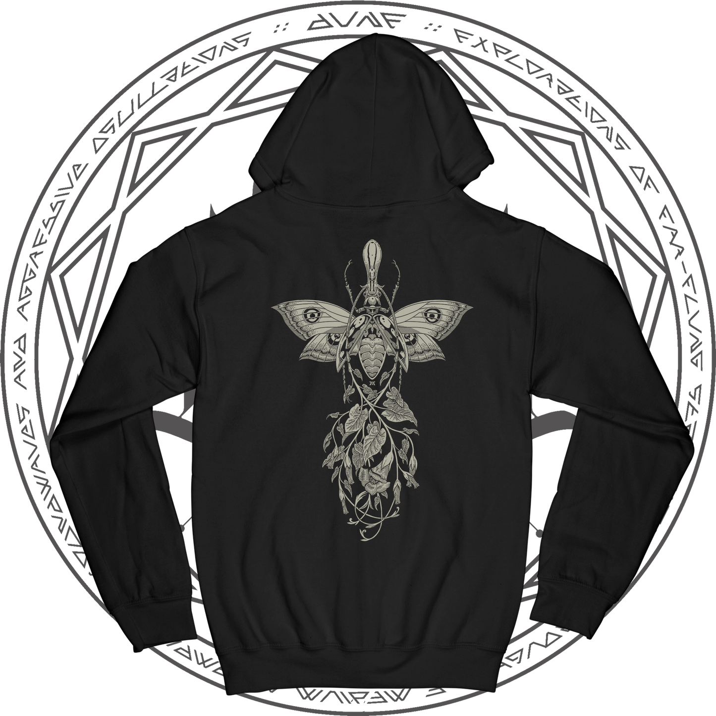 Mutated Insect Zipped Hoodie